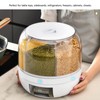 13.2lb Cereal Rice and Grain Storage Container, 360°Rotating Dry Food