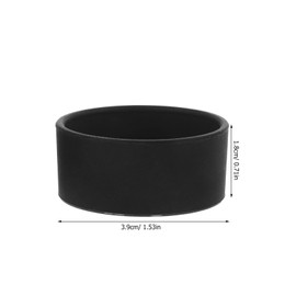 Mikikikit 2pcs Microscope Rubber Eyepiece Cover Eyepiece Guard Eyewear Cup Foldable Black