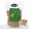 Euchirus 22LB Non-GMO Dried Mealworms for Wild Bird Chicken Fish,High-Protein,Lrage