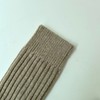 Ribbed Knee High Socks Wool Blended Cozy Long Slouchy Socks