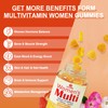 Womens Multivitamin Gummy with Omega 3（DHA/EPA), Vitamin D3 K2, Calcium,