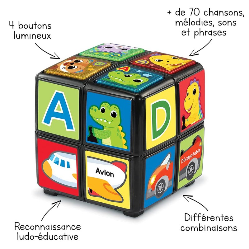 VTech Twist and Teach Animal Cube (French Version)
