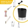 Straw Holder for Countertop, Stainless Steel Drinking Straw Dispenser Forks