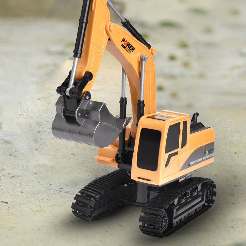 258‑1 6 Channels Remote Control Excavator Truck 1/24 Scale RC