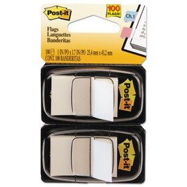 MMM680WE2 - Post-it Standard Tape Flags in Dispenser