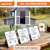 MAYKI Automatic Chicken Coop Door Solar Powered, Accessories Extra-Large with