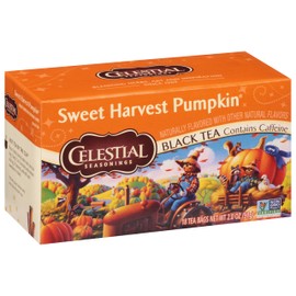 Celestial Seasonings Tea Bags Sweet Harvest Pumpkin Black Tea 18 Count
