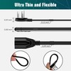 Elecan Flat Plug Extension Cord 12 Ft with Slim Space-Saving