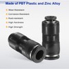 sourcing map 10pcs Push to Connect Fittings 3/8" OD x