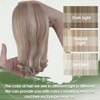 Hetto Real Hair Clip-In Extensions, Blonde Clip-In Real Hair Extensions,