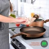 NutriChef 12-Piece Hard Anodized Nonstick Cookware Set - Induction Ready