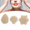 3pcs Walnut Powder Exfoliating Facial Sponge Soft Skin Cleansing Konjac