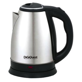 Bouilloire électrique Iron KET 18 Digiquest, acier, capacité 1.8 litres, base détachable, automatic arrêt, bec with filter. Puissance 1500 W