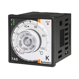 TAS-B4RK4F, Temp Control, 1/16 DIN, Analog, PID Control, Relay Output, K Thermocouple, 32 to 752 F, 100-240 VAC