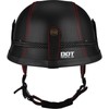 Yesmotor Motorcycle Half Helmet Retro German Handmade Leather Half Face