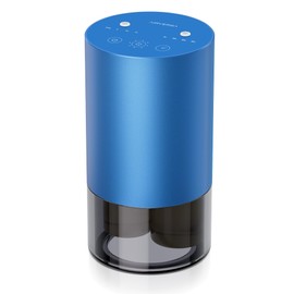 Airversa Dual-Nozzle Waterless Essential Oil Diffuser for Home Rechargeable Scent Diffusers with 5 Timer Settings, 4 Mist Levels with Vehicle Mode for Car Room Studio Office, Sapphire Blue Metal