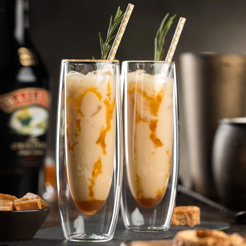 Double Walled Stemless Champagne Glasses 6oz / 160ml