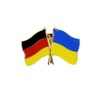 Germany-Ukraine Friendship Pin Flags Pin Germany and Ukrainian Flag Lapel