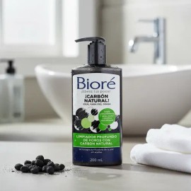 Bioré Limpiador Profundo De Poros Carbón Natural 200 Ml