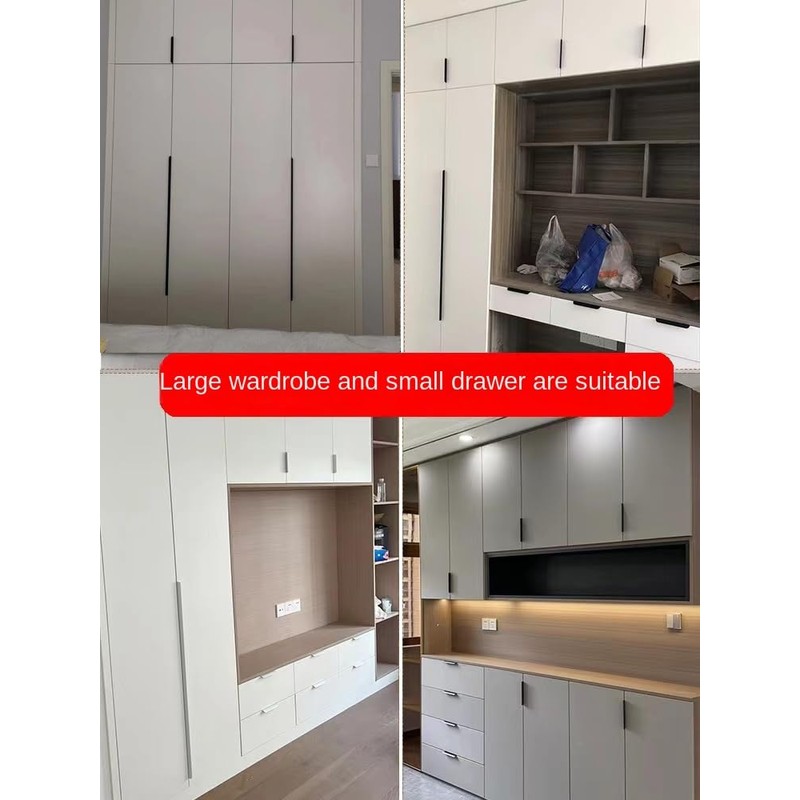 Shozafia 4 Pack Finger Pulls for Cabinets Finger Handles Drawer