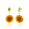 Sunflower Earrings for Women Sunflower Clip on Earrings Spring Earrings