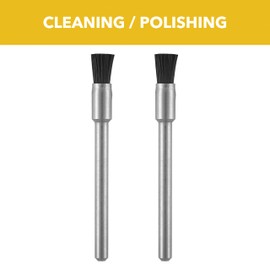 Dremel 405-02 Nylon Bristle Brushes (2 Pack), 1/8" Diameter