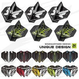 MageRabbit MageRabbit Dart FlightsDart Flights and Shafts for Steel Tip Darts and Soft Tip Darts,36 Dart Flights, 45 Dart Shafts(Plastic), Sharpener, Dart Stems Remover Tool, 50 Metal Rings