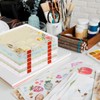 Rainmae 12"x12" Scrapbook Paper Storage, Stackable Plastic File Storage Box,