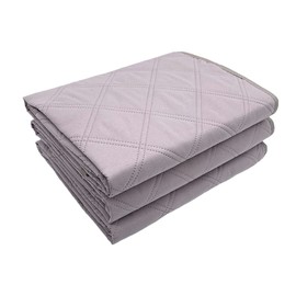 RIQINXIN Washable Incontinence Chair Pad 3pcs Non-Slip Waterproof Seat Protector Pads for Adults Chair 21x22in Grey