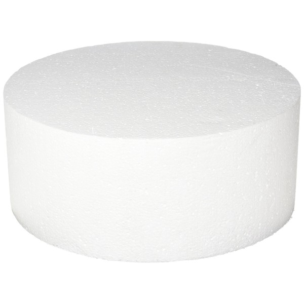 Oasis Supply Dummy Round Cake, 12" x 5", White