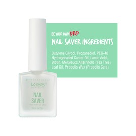 Kiss New York Nail Strengthening Treatment, Infused with Biotin, Propolis, Tea Tree Oil, Fingernail and Toenail, Eliminate Discoloration, Made in Korea