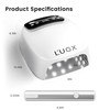 L'UGX 2 in 1 UV LED Nail Lamp, Rechargeable UV