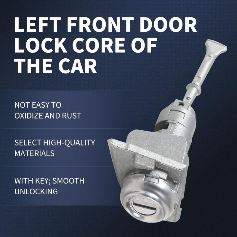 Front door lock cylinder 2 Keys, Compatible with 2015-2019 Hyundai
