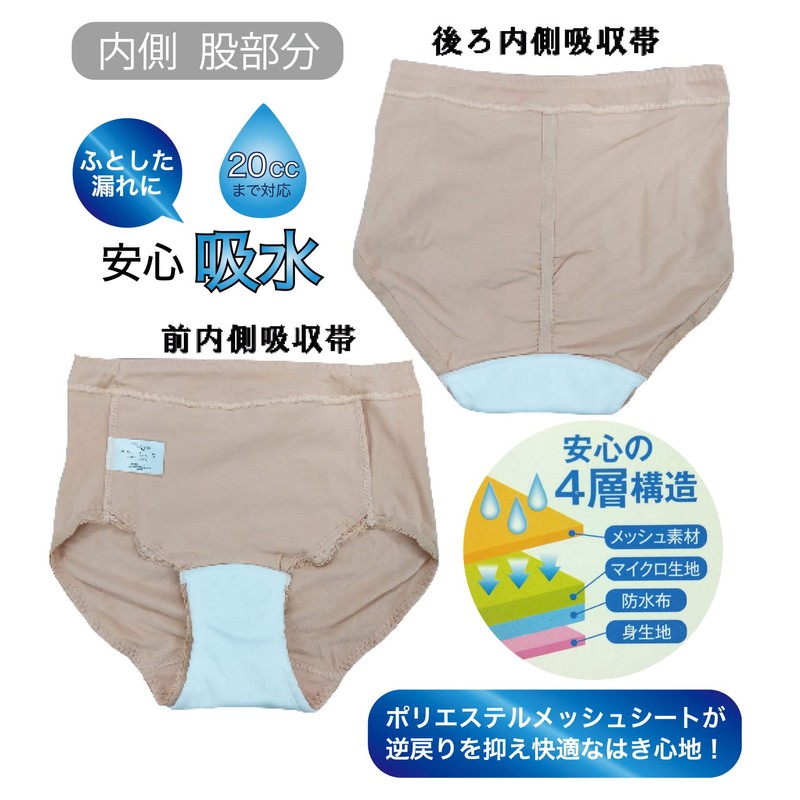 Westwasa Incontinence Panties, Set of 2, Urine Leak Incontinence Pants,