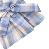 Plaid Dog Dress Bow Tie Harness Leash Set Breathable Soft