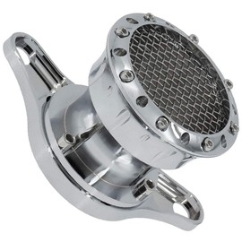 Baceyong Motorcycle Air Filter, Motorcycle Air Filter Intake System Kits, Compatible with Ha-rley Sportster Irons 883 XL883 XL1200 Forty Eight 48 Seventy Two 72 1991-2016, Chrome Silver