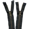 YKK #5 2-Way Antique Metal Zipper 26"