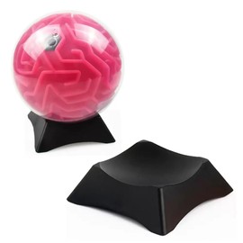 HywkingGrt 1pc black Ball Stand , Soccer Display Base Holder, Stability for Basketball Football Volleyball, Crystal