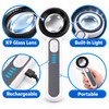 USB Rechargeable 60x HD Magnifier with LED & Purple Light