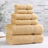 Superior Collection, 100% Premium Long-Staple Combed Cotton, 6-Piece Towel Set,