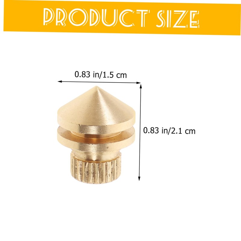 Gatuida 4pcs Speaker Isolation Spikes Copper Alloy Audio Feet for