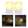 2pcs LED Night Light 3 Brightness Adjustable Soft White 2700K