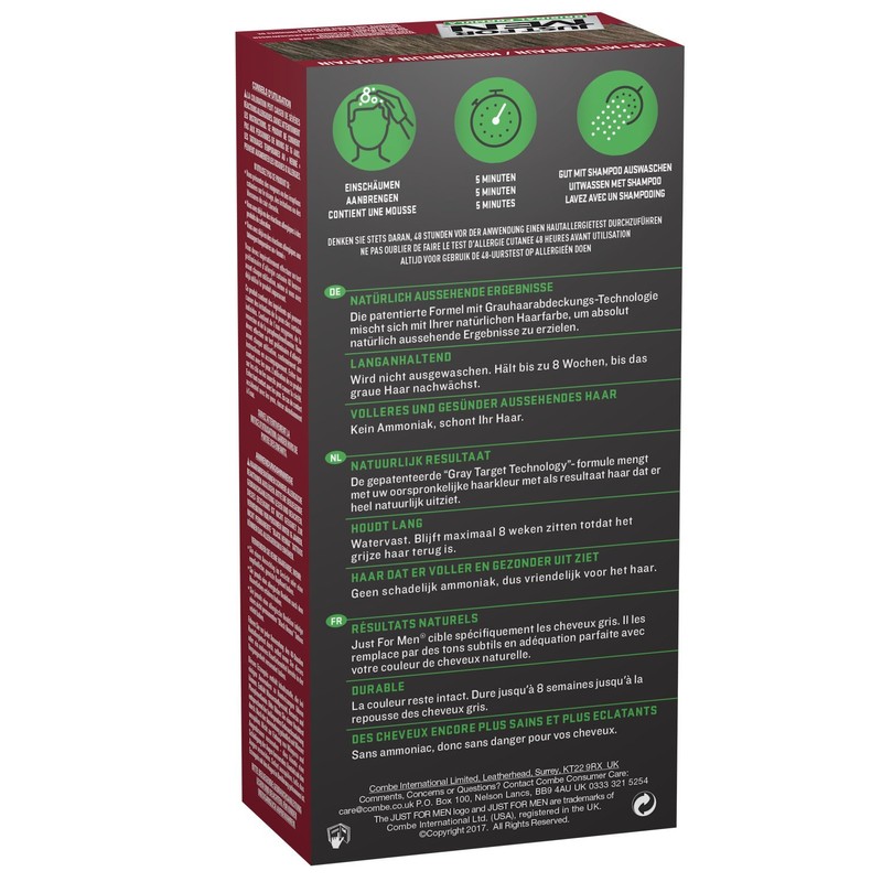 3 x Just For Men Shampoo In Hair Colour -