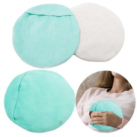 Heating Pads Microwaveable, Heat Pack Microwave Natural Moist Therapeutic Heat Bag Hot Cold Therapy, Wheat, Flaxseed (Round-Teal)