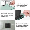 UFURMATE 180 Degree Stainless Steel Glass Door Clamp Heavy Duty