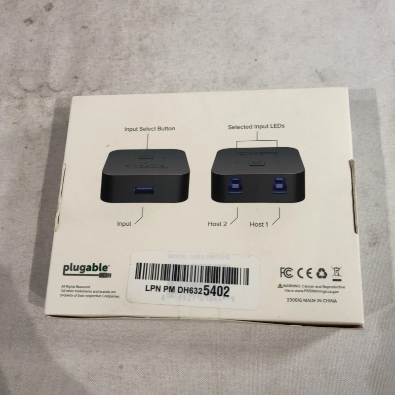 Plugable USB 3.0 Port Sharing Switch USB3-SWITCH2