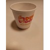 Dunkin' Donuts ONE Dunkin Donuts 4OZ White Paper Store Coffee