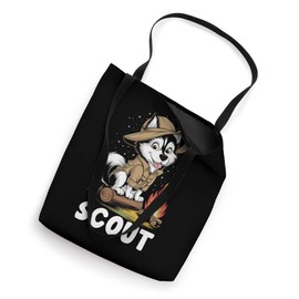 Siberian Husky Scout Camping Scouting Scouts Camper Tote Bag