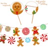 4Pcs Christmas Gingerbread Banners Christmas Candyland Party Decorations Gingerbread Man