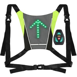 Lixada USB Reflective Vest with LED Indicator Light, Remote Control for Cycling Running Jogging, grey
